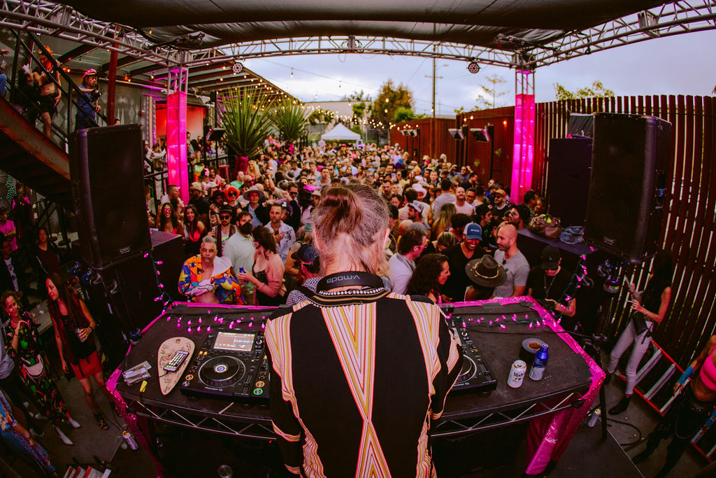Underground party scene