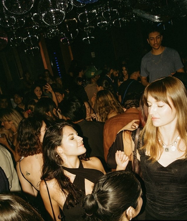 Underground party scene