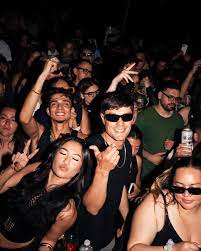 Underground party scene