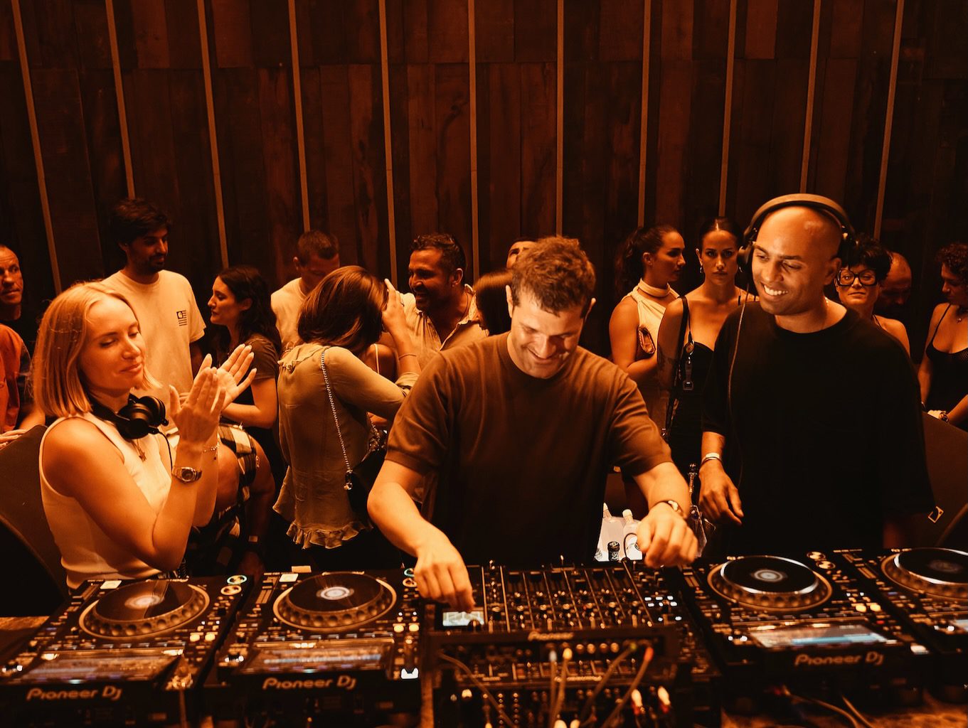 Underground party scene